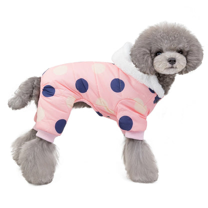Big Polka Dot Snowsuit Jumpsuit